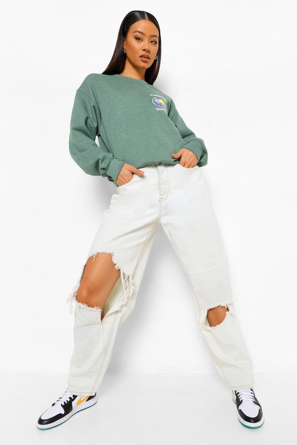 Boohoo tennis online sweatshirt